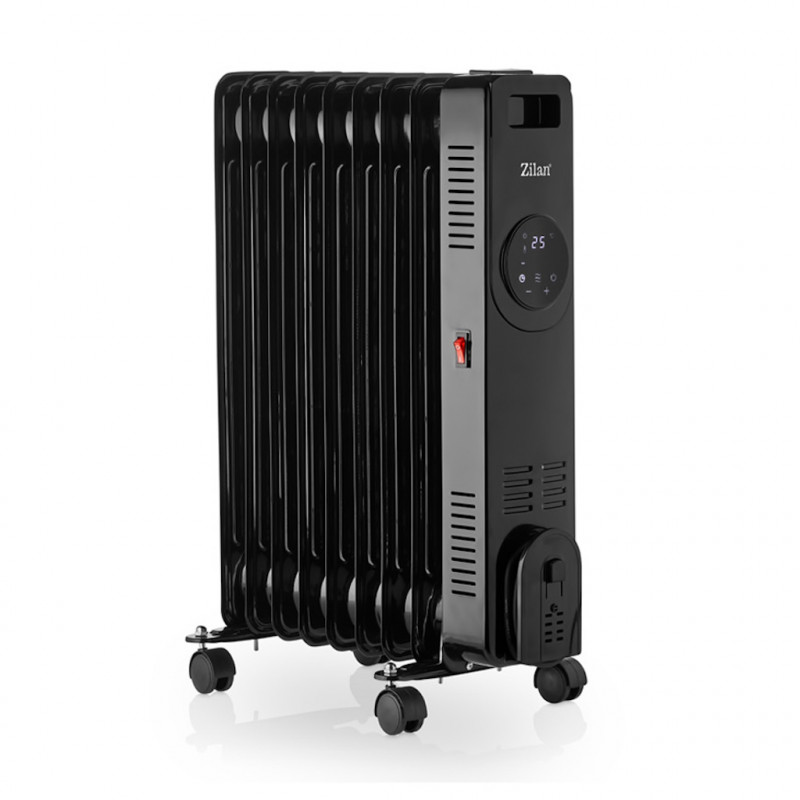 Καλοριφέρ Λαδιού  Zilan ZLN8416, 2000 W, 9 πτερύγια, 3 βαθμίδες, Τηλεχειριστήριο, Θερμοστάτης, Μαύρο