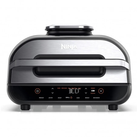 Ηλεκτρική ψησταριά Ninja AG551EU, 2460W, 6 λειτουργιών, Φριτέζα 3,8 λίτρα, Δοχείο 3,8 λίτρα, Μαύρο