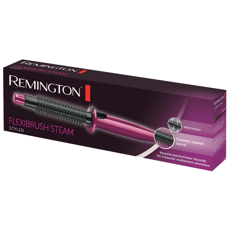 Ηλεκτρική βούρτσα μαλλιών με ζεστό αέρα Remington CB4N, 600W, 2in1, Περιστρεφόμενο καλώδι, Μωβ