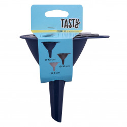 Σετ με 3 χωνιά Tasty Ocean Blue 678403, 3 μεγέθη, Πλαστικό, Πολύχρωμο