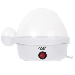 Βραστήρας αυγών  Adler AD 4459, 450W, 7 θέσεων, Αυτόματη απενεργοιποίηση με ηχητικό σήμα, Λευκό