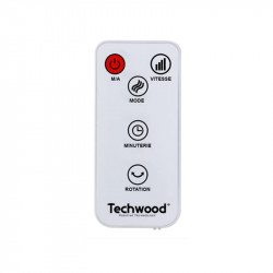 Ανεμιστήρας πύργου Techwood TVC-981T, 40W, ταλάντωση, 3 ταχύτητες, χρονοδιακόπτης, λευκό