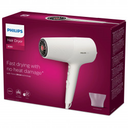 Σεσουάρ μαλλιών Philips BHD501 / 00, 2100W,  2 ταχύτητες,  3 ρυθμίσεις θερμοκρασίας,, ThermoShield, Λευκό