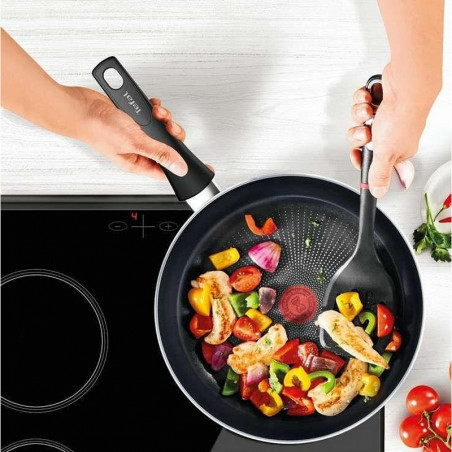 Τηγάνι Tefal C2920453 Force, 24 cm, Αντικολλητική επίστρωση, Thermo-signal, Thermo-Fusion, Induction, Μαύρο