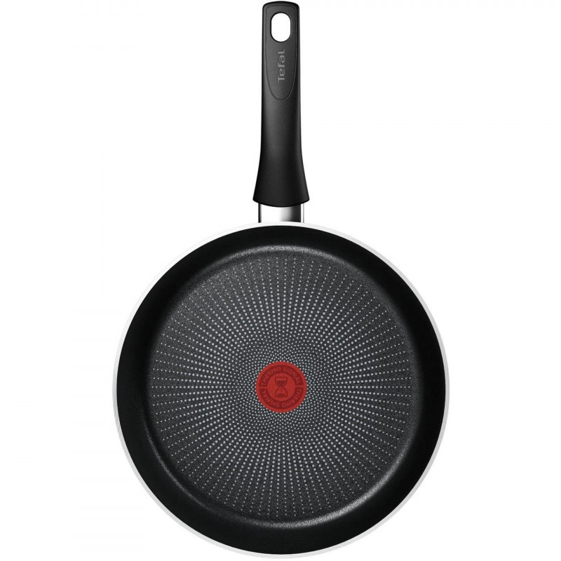 Τηγάνι Tefal C2920653 Force, 28 cm, Αντικολλητική επίστρωση, Thermo-signal, Induction, Μαύρο