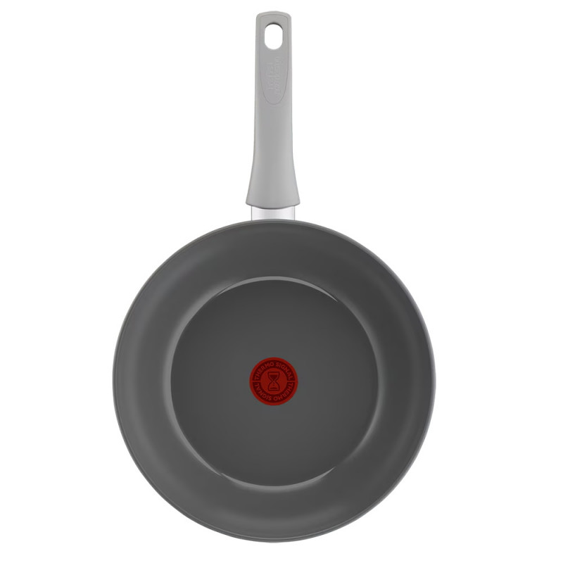 Τηγάνι Wok Tefal C4241943 Renew+, 28 cm, Κεραμική επίστρωση, Thermo-Signal, Thermo-Fusion, Thermo-Spot, Induction, Γκρι