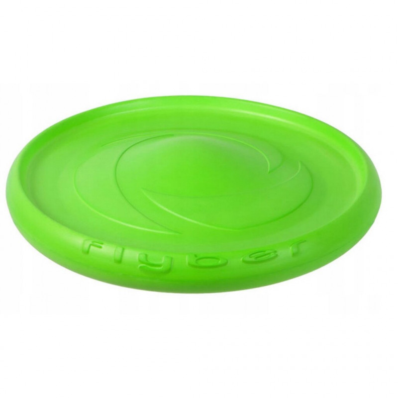 Frisbee Σκύλου Flyber 62175, 22 cm, Μοναδικό σχήμα, Αβλαβές για τα δόντια του σκυλιού, Πράσινο