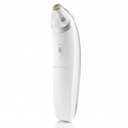 Beautifly B-Derma Basic καθαριστικό προσώπου, 0,75 W, 200 mAh, 61 kPa, 4 λειτουργίες ισχύος, μικροσωματίδια διαμαντιού, 6 εναλλάξιμες κεφαλές, Λευκό