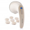 Beautifly B-Skinn Massager σώματος, 16W, 3600 rpm/min, 12 λειτουργίες, 10 επίπεδα, 8 εξαρτήματα, οθόνη LCD, Μπεζ