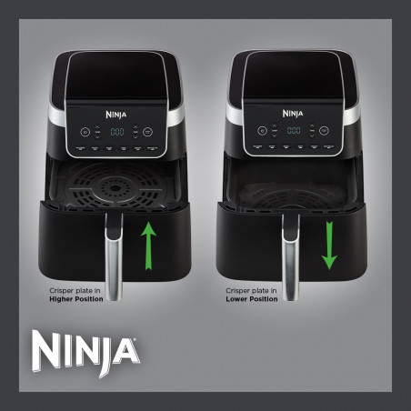 Φριτέζα ζεστού αέρα Ninja Max Pro AF180EU, 2000W, 6,2 l, 1,2 kg, 40-240C, 6 προγράμματα, Μαύρο