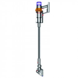 Κάθετη ηλεκτρική σκούπα Dyson V15 Detect Аbsolute, 660W, 0.76 l, 60 λεπτά αυτονομία, Αισθητήρες, 3 λειτουργίες, LCD, Γκρι