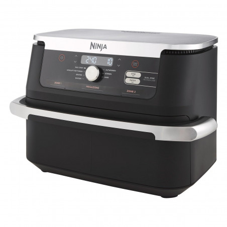 Διπλή φριτέζα ζεστού αέρα Ninja Foodi Flexdrawer AF500DE , 2470W, Ανεξάρτητες ζώνες μαγειρέματος, 10,4L, 7 προγράμματα, 40-240°C, Max Crisp, Sync, Μαύρο