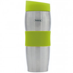 Rosberg Thermo Cup R52011C, 380 ml, Διπλά τοιχώματα, Εργονομικό, Ανοξείδωτο, Πράσινο/inox