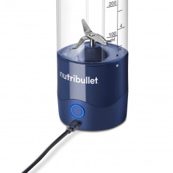 Φορητό μπλέντερ USB Nutribullet NBP003NBL, 2000 mAh, 475 ml, 4 λεπίδες, θρυμματισμός πάγου, έως 15 κύκλοι, μπλε