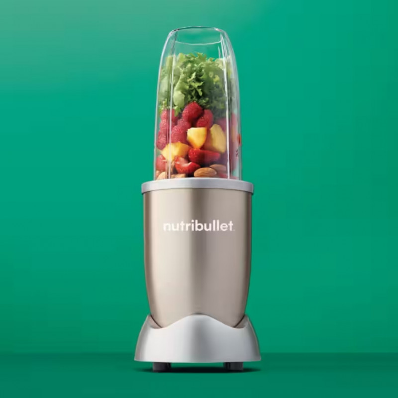 Μπλέντερ Nutribullet NB907CP, 900W, 950 ml, διακόπτης πάγου, παλμός, BPA Free, σαμπάνια