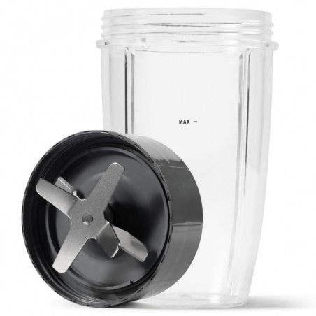 Μπλέντερ Nutribullet NB606B, 600W, 500/700 ml, 20000 rpm, διακόπτης πάγου, χωρίς BPA, Μαύρο