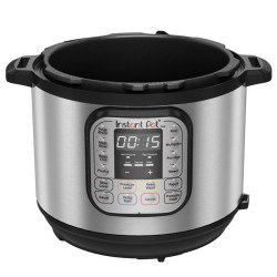 Πολυμάγειρας Instant Pot DUO 6 112018201, 1000W, 5.7l, 13 προγράμματα, 7 λειτουργίες, σύστημα ασφαλείας, ασημί/μαύρο