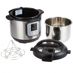 Πολυμάγειρας Instant Pot DUO 6 112018201, 1000W, 5.7l, 13 προγράμματα, 7 λειτουργίες, σύστημα ασφαλείας, ασημί/μαύρο