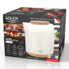 Ηλεκτρικός βραστήρας Adler AD 1304, 1200W, 1l, Κεραμικό, Περιστρεφόμενη βάση, Προστασία χωρίς νερό, Εκρού