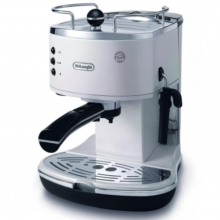 Καφετιέρα DeLonghi Icona ECO311.W, 1100W, 1.4l, 15 bar, δόσεις E.S.E., δίσκος κρέμας, Λευκό