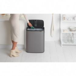 Κάδος απορριμμάτων Brabantia Bo Touch 60L, Ομαλό και αθόρυβο άνοιγμα, Μεγάλο άνοιγμα, Χάλκινο