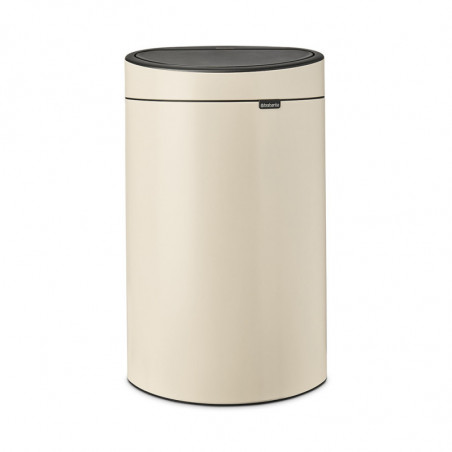 Κάδος απορριμμάτων Brabantia Touch Bin New 40L, Ομαλό και αθόρυβο άνοιγμα, Μεγάλο άνοιγμα, Μπεζ