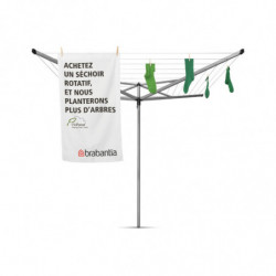 Brabantia Essential Εξωτερικός Χώρος 90300258, 50 m, Αγκύρωση σκυροδέματος, Ανθεκτικό στη διάβρωση, Inox