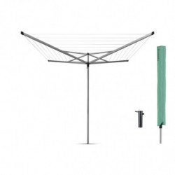 Brabantia Essential outdoor space 90300259, 40 m, Άγκυρα για σκυροδέτηση, Θήκη, Ανθεκτική στη διάβρωση, Inox