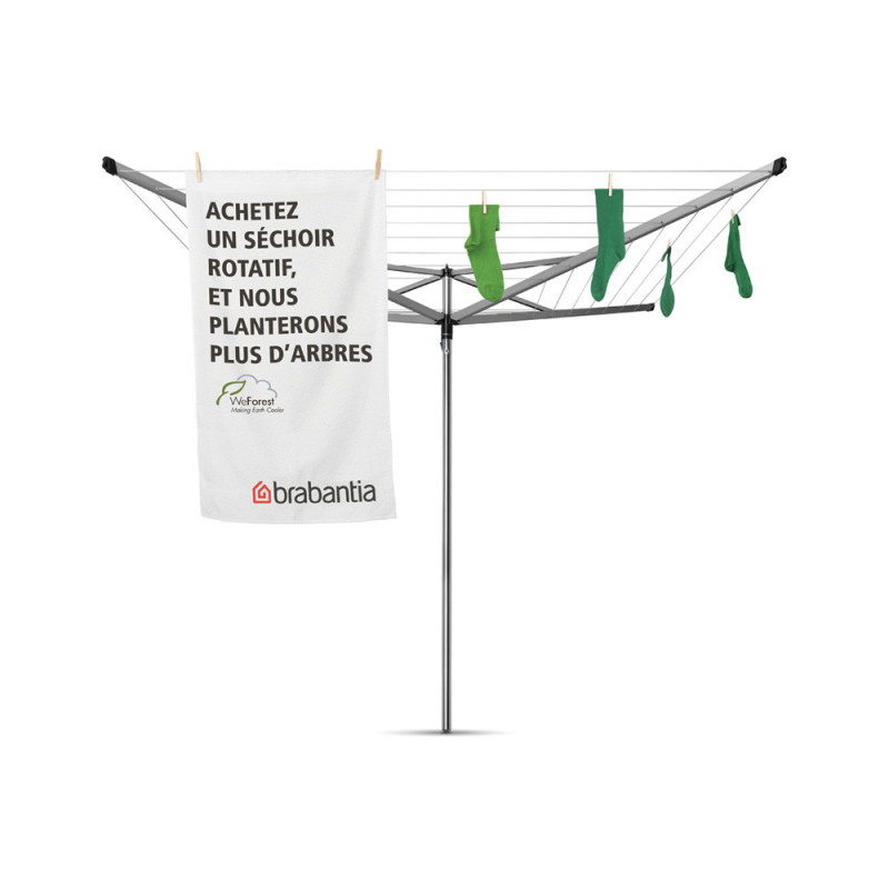 Brabantia Essential outdoor space 90300259, 40 m, Άγκυρα για σκυροδέτηση, Θήκη, Ανθεκτική στη διάβρωση, Inox