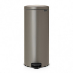 Κάδος με πεντάλ Brabantia NewIcon 649057, 30 l, Εύκολο κλείσιμο, Αντιολισθητική βάση, Γκρι