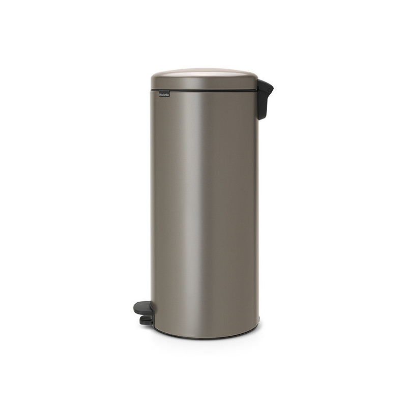 Κάδος με πεντάλ Brabantia NewIcon 649057, 30 l, Εύκολο κλείσιμο, Αντιολισθητική βάση, Γκρι