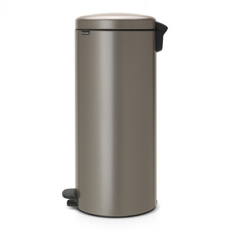 Κάδος με πεντάλ Brabantia NewIcon 649057, 30 l, Εύκολο κλείσιμο, Αντιολισθητική βάση, Γκρι