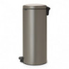 Κάδος με πεντάλ Brabantia NewIcon 649057, 30 l, Εύκολο κλείσιμο, Αντιολισθητική βάση, Γκρι