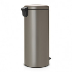 Κάδος με πεντάλ Brabantia NewIcon 649057, 30 l, Εύκολο κλείσιμο, Αντιολισθητική βάση, Γκρι