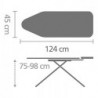 Σιδερώστρα Brabantia C 124x45cm 7 θέσεις ρύθμισης, Σιδερένια βάση, Μαύρο