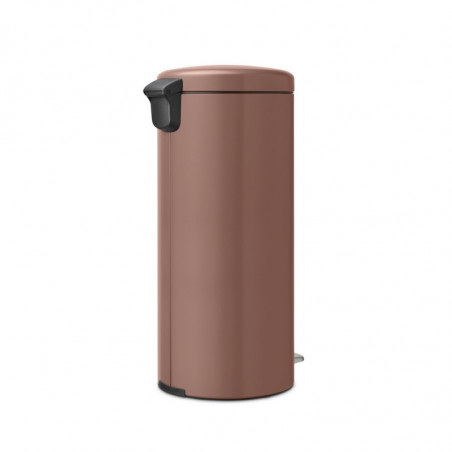 Κάδος με πεντάλ Brabantia NewIcon 1008853, 30 l, Εύκολο κλείσιμο, Αντιολισθητική βάση, Σατινέ φινίρισμα, Καφέ