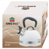 Τσαγιέρα με σφυρίχτρα Kinghoff KH 1852, 1.8l, Επαγωγή, Θερμομονωμένη λαβή, Λευκό