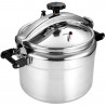 Χύτρα ταχύτητας Fagor Chef Extremen 100602653, 15 L, 30 cm, 50 kPa, 3 συστήματα ασφαλείας, Αλουμίνιο, Ασημί