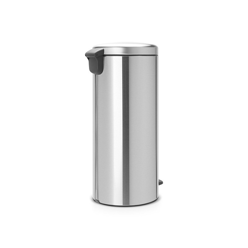 Κάδος με πεντάλ Brabantia NewIcon 649056, 30 l, Εύκολο κλείσιμο, Αντιολισθητική βάση, Inox/Matt