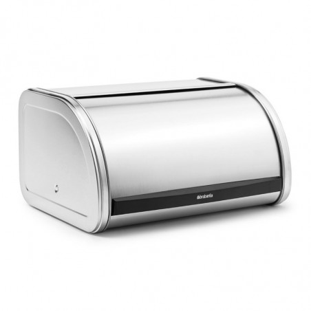 Κουτί για ψωμί Brabantia Roll Top 646889, 11 l, 31,6x26,5 cm, Ειδική δομή, Inox/Ματ