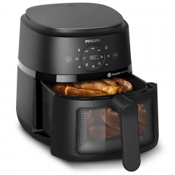 Φριτέζα ζεστού αέρα AirFryer Philips NA220/00, 1500W, 4,2l, 60-200C, 13 προγράμματα, Timer, Rapid Air, Μαύρο