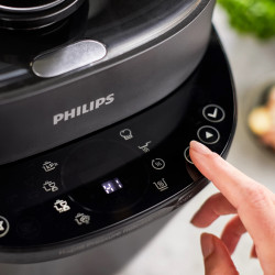 Πολυμάγειρας πίεσης Philips HD2151/40, 1000W, 5L, 35 προγράμματα, 18 συστήματα προστασίας, οθόνη LCD, χρονοδιακόπτης, μαύρο