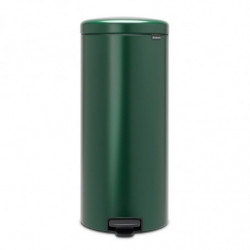 Κάδος με πεντάλ Brabantia NewIcon 1003210, 30 l, Εύκολο κλείσιμο, Αντιολισθητική βάση, Σκούρο πράσινο