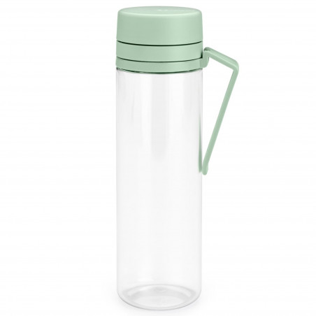 Μπουκάλι Brabantia Make&Take 1006279, 500 ml, Με σουρωτήρι, Προστασία από διαρροή, Μεγάλο άνοιγμα, Πράσινο/διαφανές