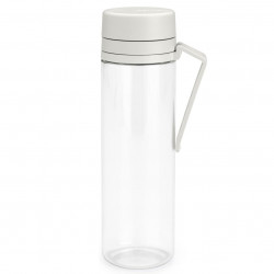 Μπουκάλι Brabantia Make&Take 1006280, 500 ml, Με σουρωτήρι, Προστασία από διαρροή, Μεγάλο άνοιγμα, Ανοιχτό γκρι/διαφανές