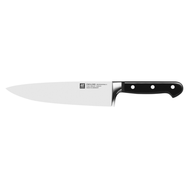 Zwilling Professional Chef's Knife S 31021201, 20cm, Ανοξείδωτο ατσάλι 18/10, σφυρηλατημένες λεπίδες Sigmaforge, σκλήρυνση πάγου Friodur, Ασημί/Μαύρο