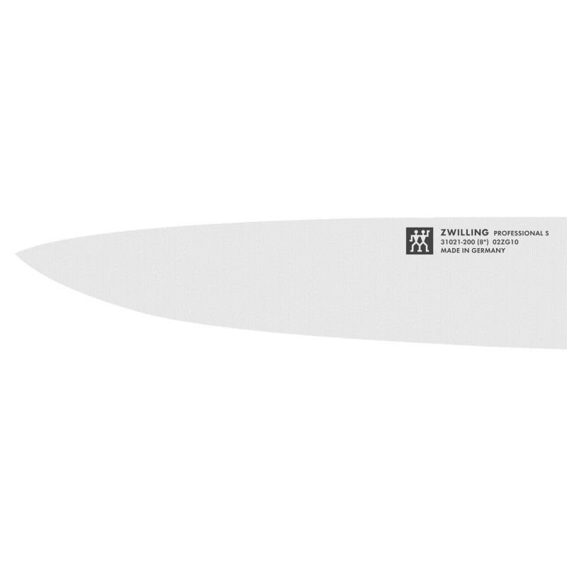 Zwilling Professional Chef's Knife S 31021201, 20cm, Ανοξείδωτο ατσάλι 18/10, σφυρηλατημένες λεπίδες Sigmaforge, σκλήρυνση πάγου Friodur, Ασημί/Μαύρο