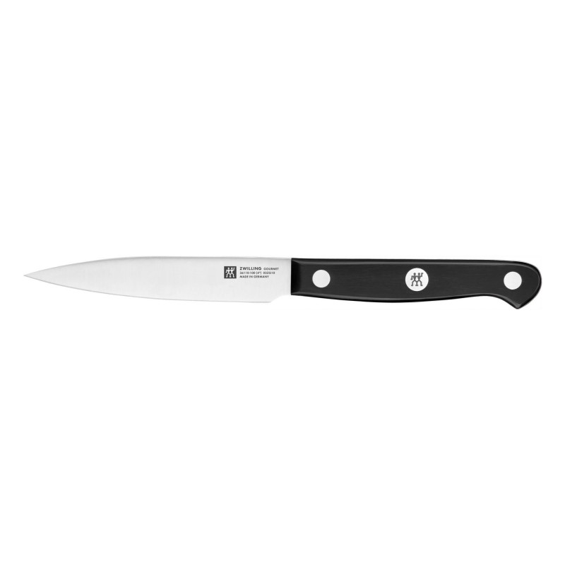 Σετ 3 μαχαιριών Zwilling Gourmet 36130003, Ανοξείδωτο ατσάλι 18/10, σφυρηλατημένες λεπίδες Sigmaforge, σκλήρυνση πάγου FRIODUR, Ασημί/Μαύρο