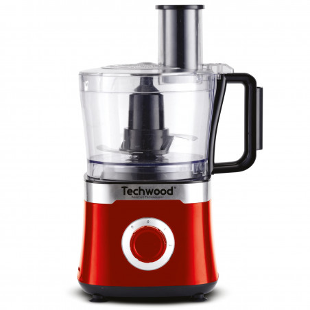 Επεξεργαστής Τροφίμων Techwood TRO-6855, 800W, 1.5L, 2 ταχύτητες, λειτουργία παλμών, αντιολισθητικά πόδια, Κόκκινο