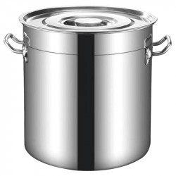 Κατσαρόλα με καπάκι Rosberg R51211C55, 130,5 l, 55x55 cm, Inox